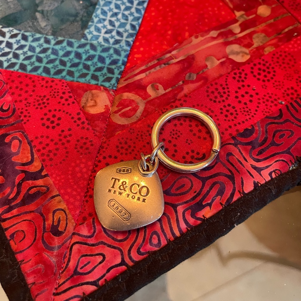 Vintage Tiffany & Co. heavy silver keyring